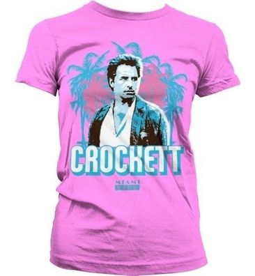 Miami Vice Crockett Palms Girly T-Shirt Damen Pink
