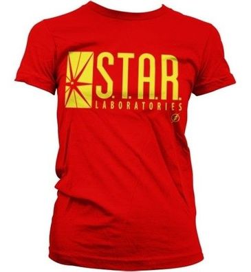 The Flash Star Laboratories Girly T-Shirt Damen Red