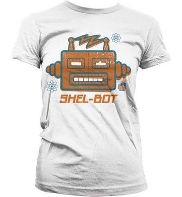 The Big Bang Theory Shel-Bot Girly T-Shirt Damen White