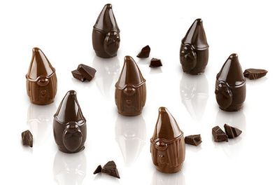 3D Pralinen Mr Mrs Brown wichtel schokolade weihnachten silikon dessert