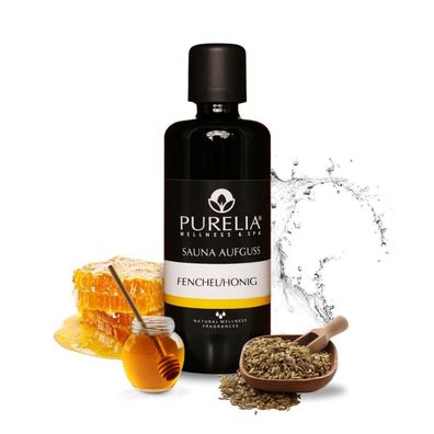 Purelia Saunaaufguss Fenchel-Honig 100 ml natürlicher Sauna-aufguss - reine ätherisc