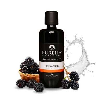 Purelia Saunaaufguss Brombeere 100 ml natürlicher Sauna-aufguss - reine ätherische Ö