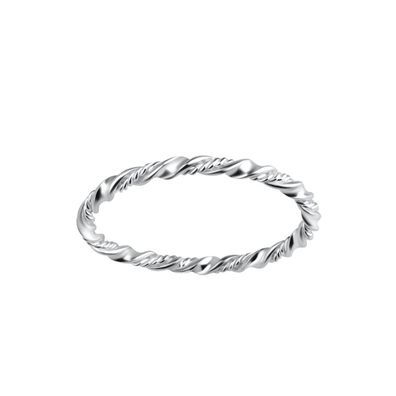 Relief-Ring gedreht aus 925er Sterling Silber