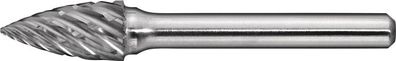 Frässtift SPG Special Steel D.10mm Kopf-L.20mm Schaft-D.6mm HM Verz. Kreuz PROMAT