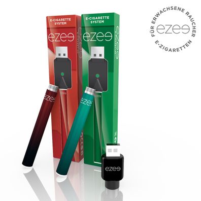 Ezee E Zigarette Starterset - Wiederaufladbare Batterie + 3 x Depots / Filter