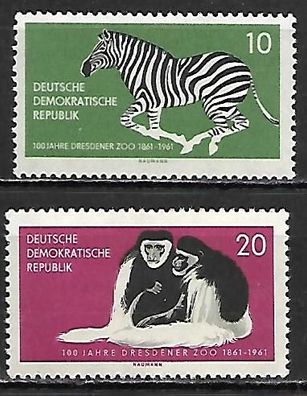 DDR postfrisch Michel-Nummer 825-826