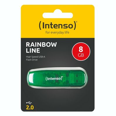 Intenso USB Stick Speicherstick Rainbow Line Farbig USB Datenspeicher 8GB