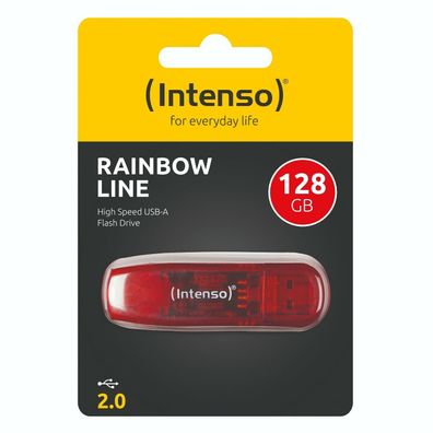 Intenso USB Stick Speicherstick Rainbow Line Farbig USB Datenspeicher 128GB