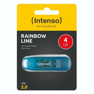 Intenso USB Stick Speicherstick Rainbow Line Farbig USB Datenspeicher 4GB