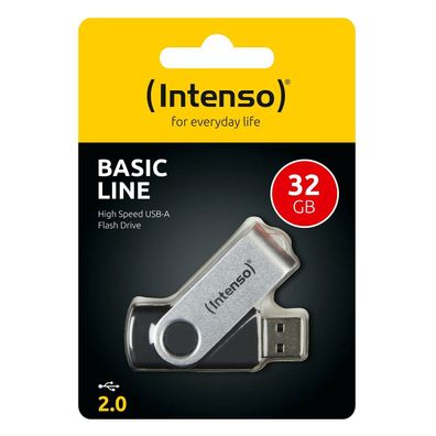 Intenso USB Stick Basic Line 2.0 USB-Stick Flash Drive USB Datenspeicher 32GB