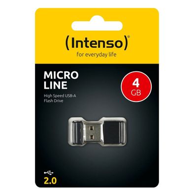 Intenso USB Stick Micro Line mini USB Speicher Flash Drive Datenspeicher 4GB