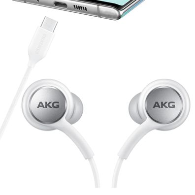 AKG Samsung USB Type-C Für Samsung Galaxy S20+ Plus Kopfhörer Ohrhörer Weiss