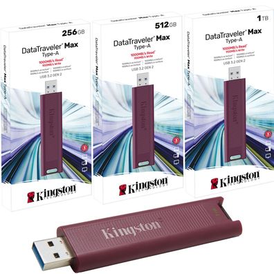Speicherstick Kingston DataTraveler Max USB-Stick 3.2 USB-A Rot 256GB 512GB 1TB