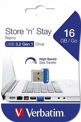 Verbatim NANO USB Stick Store 'n' Stay USB 3.0 16GB 32GB 64GB Speicherstick