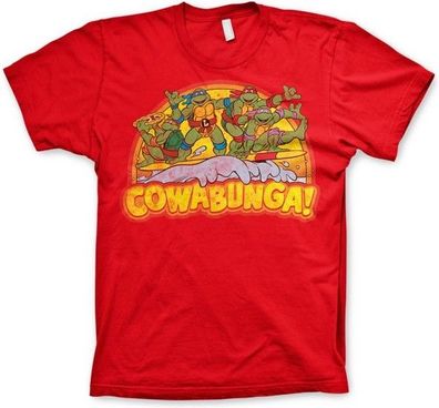 Teenage Mutant Ninja Turtles TMNT Cowabunga T-Shirt Red