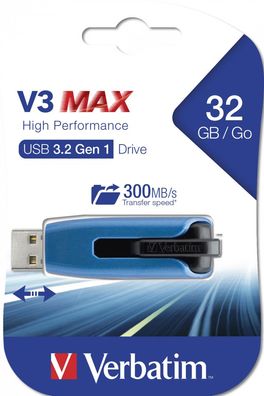 Verbatim V3 MAX USB Stick 32GB 64GB 128GB Store n Go Speicherstick USB 3.2