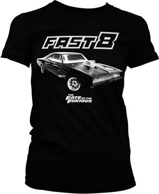 The Fast and the Furious Fast 8 US Car Girly Tee Damen T-Shirt Black