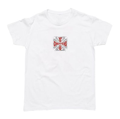 WCC West Coast Choppers T-Shirt Cross Solid White