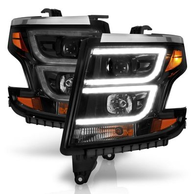 Chevrolet Tahoe Suburban Scheinwerfer LED Tube schwarz 2015 - 2020 15 20 2016 18