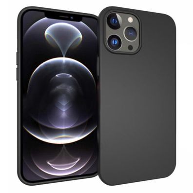 Handyhülle Silikon Case + 2x Glasfolie Für iPhone 13 Pro Max Mini Schutz Schwarz