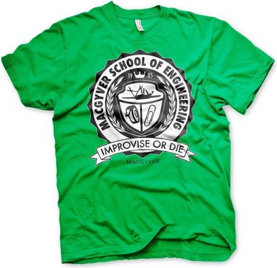 MacGyver School Of Engineering T-Shirt Green