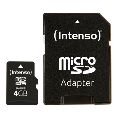 Intenso Speicherkarte Mirco SD MicroSDHC Class 4 + Adapter 4GB 8GB 16GB 32GB