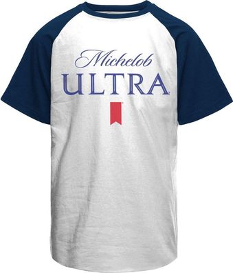 Michelob Ultra Baseball T-Shirt White-Navy