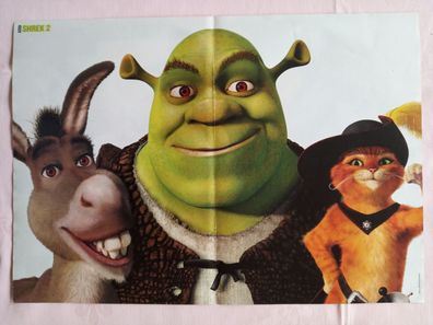 Originales altes Poster Shrek 2 + Overground