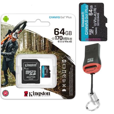 4K Speicherkarte 64GB Für DJI Mavic Mini Kingston Canvas Plus Ultra HD Micro SD