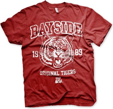 Saved By The Bell Bayside 1989 Original Tigers T-Shirt Tango-Red