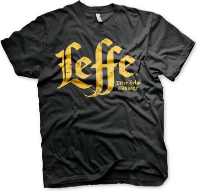 Leffe Washed Wordmark T-Shirt Black