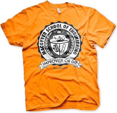 MacGyver School Of Engineering T-Shirt Orange