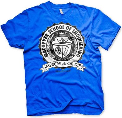 MacGyver School Of Engineering T-Shirt Blue