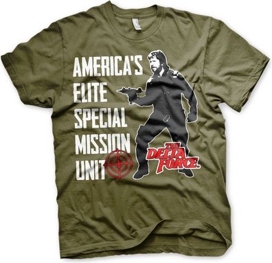 Delta Force America's Elite Special Mission Unit T-Shirt Olive