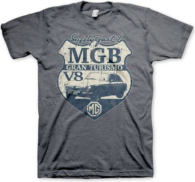 MG MGB Gran Turismo T-Shirt Dark-Heather