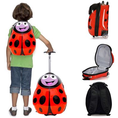 Kinderkoffer + Rucksack Kofferset Reisekoffer Kindergepäck Kindertrolley 2-Teilig