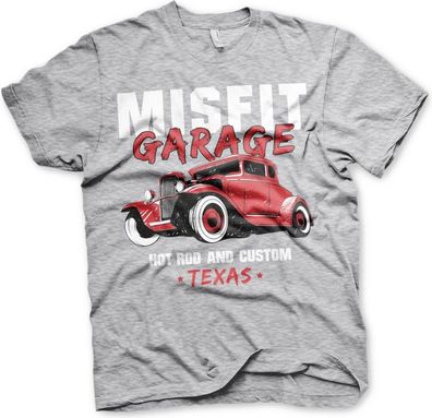 Misfit Garage Hot Rod & Custom T-Shirt Heather-Grey