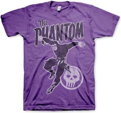 The Phantom Jump Distressed T-Shirt Purple