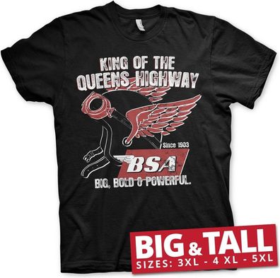 BSA King Of The Queens Highway Big & Tall T-Shirt Black