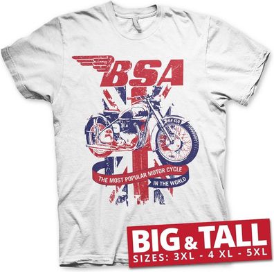BSA Union Jack Big & Tall T-Shirt White