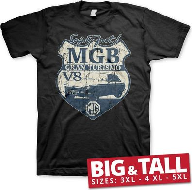 MG MGB Gran Turismo Big & Tall T-Shirt Black