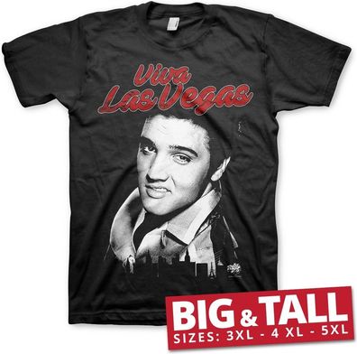 Elvis Presley Viva Las Vegas Big & Tall T-Shirt Black