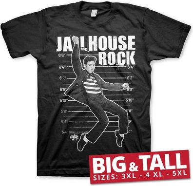 Elvis Presley Jailhouse Rock Big & Tall T-Shirt Black