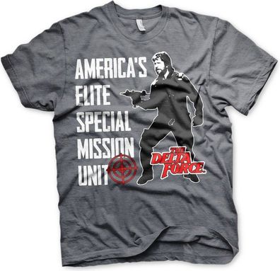 Delta Force America's Elite Special Mission Unit T-Shirt Dark-Heather