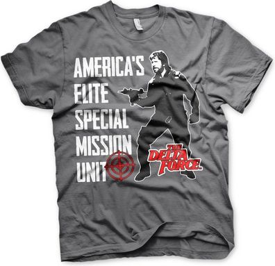 Delta Force America's Elite Special Mission Unit T-Shirt Dark-Grey