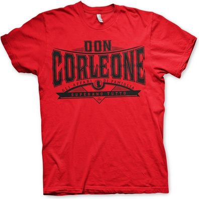 The Godfather Don Corleone Superano Tutto T-Shirt Red