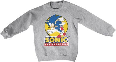Fast Sonic The Hedgehog Kids Sweatshirt Kinder Heather-Grey