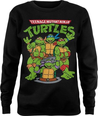 Teenage Mutant Ninja Turtles Group Girly Sweatshirt Damen Black