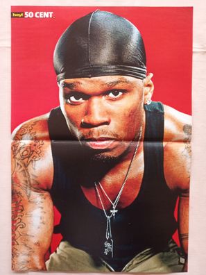 Originales altes Poster 50 Cent + Yvonne Catterfeld