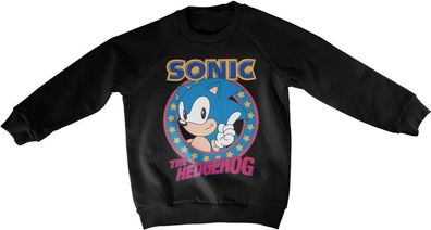 Sonic The Hedgehog Kids Sweatshirt Kinder Black